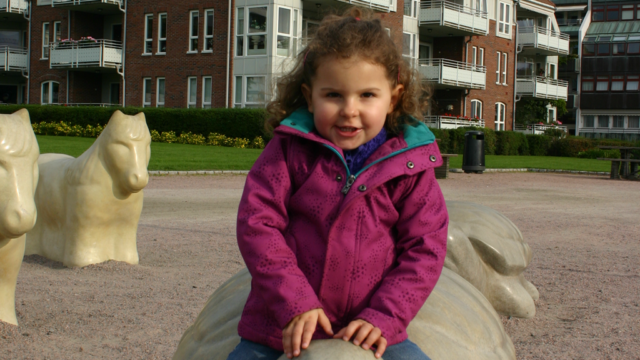 Klein Alessia mit 3 Jahren