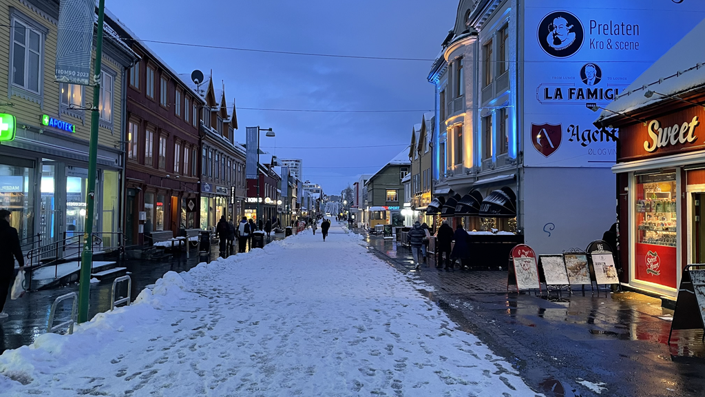 Fussgängerzone Tromsö Downtown