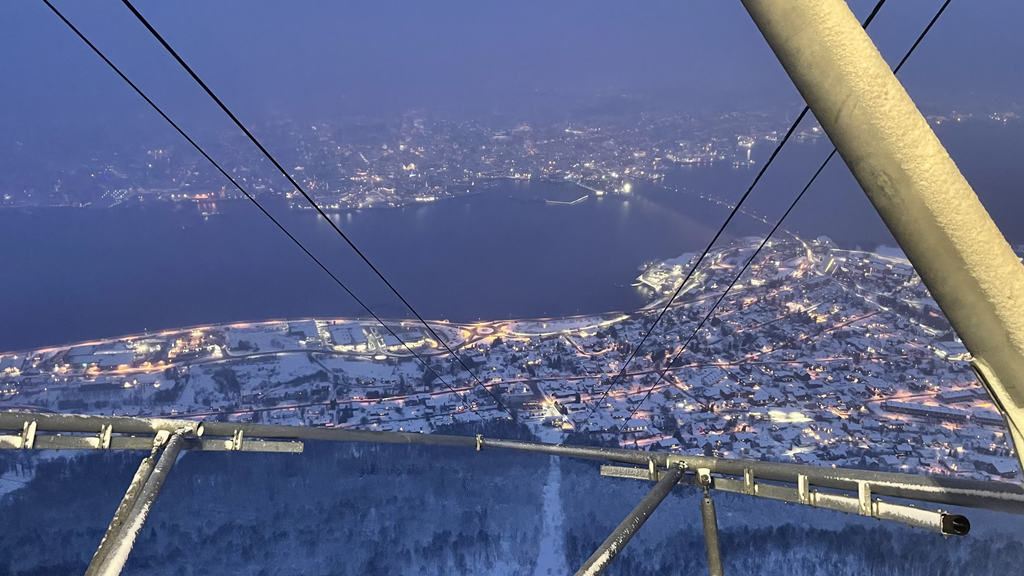 Tromsö von oben Fjellheisen